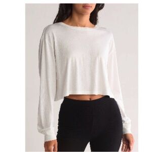ABOUND CROPPED WHITE LONG SLEEVE TEE
LARGE